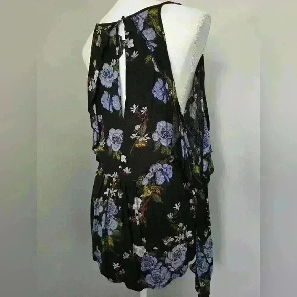 American Eagle Floral Cold Shoulder Blouse - Picture 7 of 10